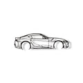 Silhouette Toyota GR Supra