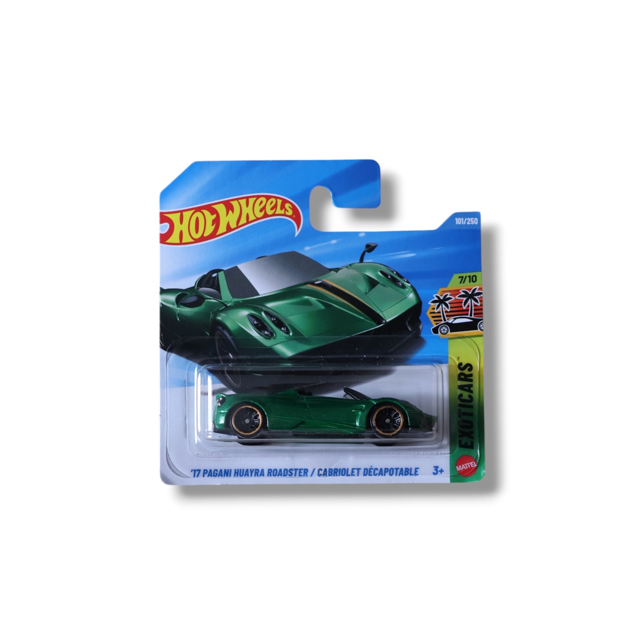 Hot Wheels '17 Pagani Huayra Roadster / Cabriolet Décapotable (Verde)